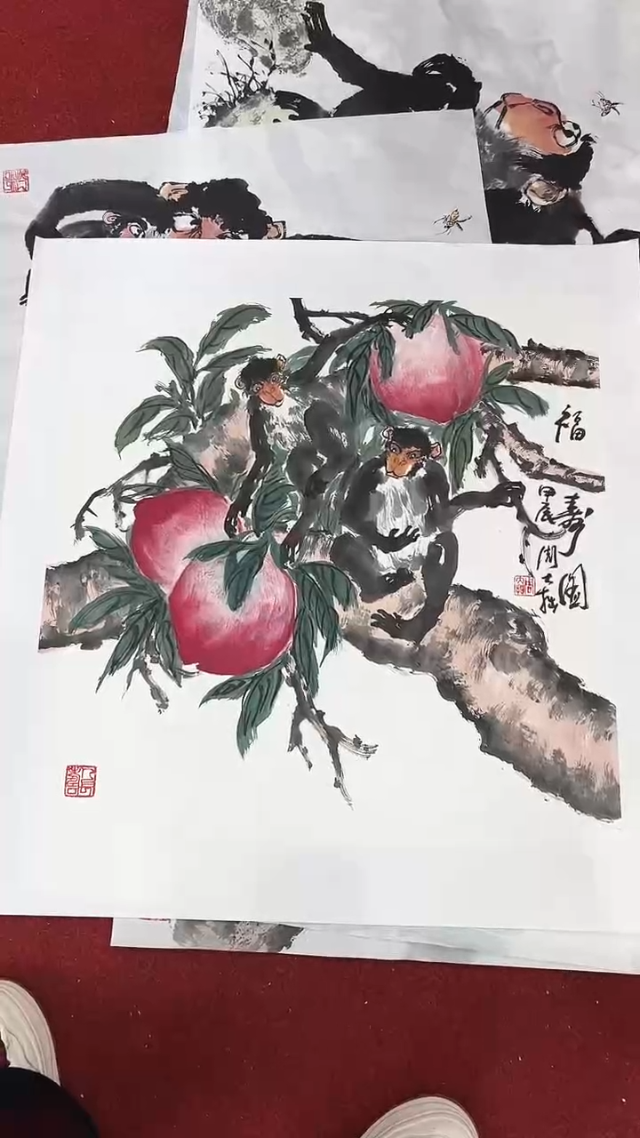 国画周大拙/国画/花鸟