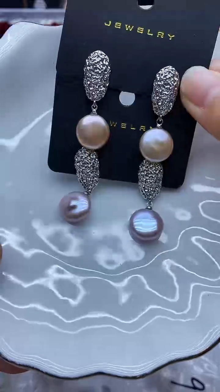 未镶嵌耳饰淡水珍珠多样性发其一