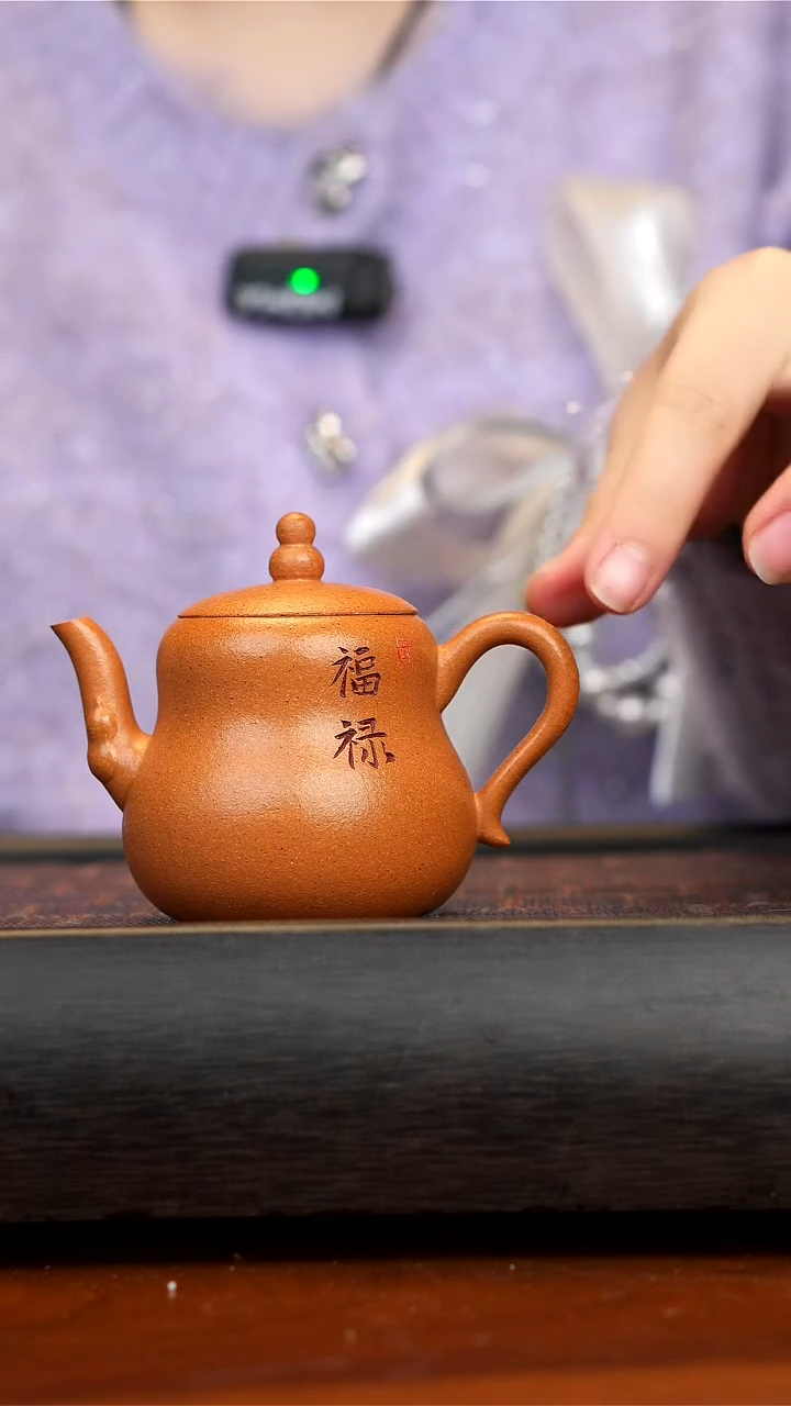 【闪购商品】紫砂茶壶黄降坡泥葫芦壶 100ml