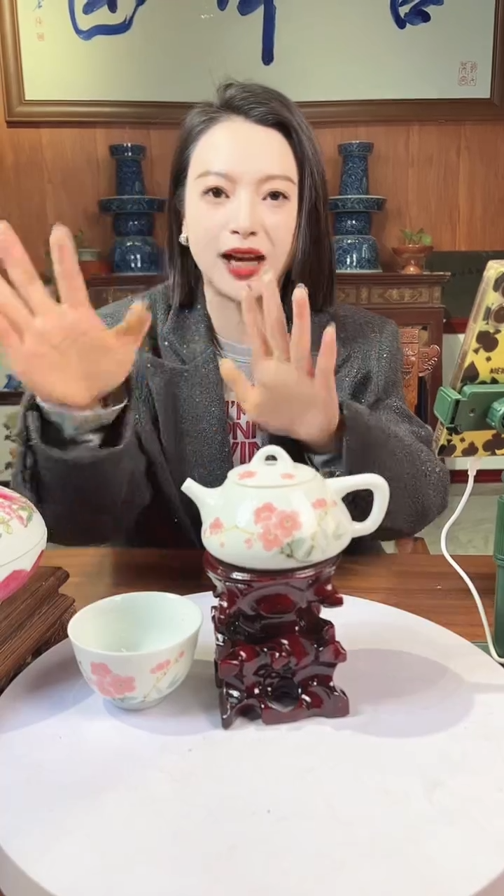 摆件陶景德镇陶瓷青花摆件15