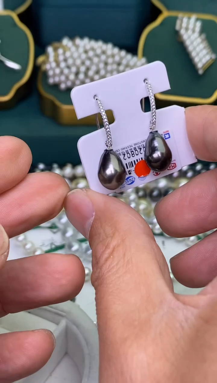 【闪购商品】海水珍珠耳饰银S925镶嵌1