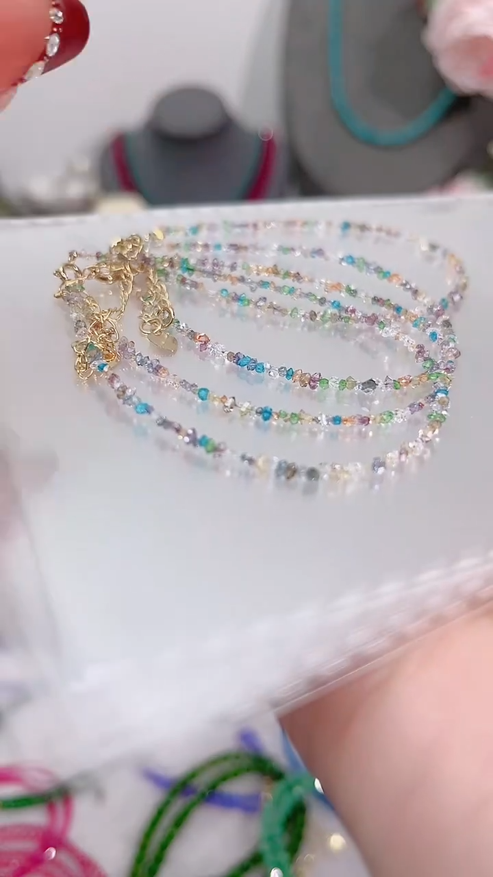 银S925镶嵌手链钻石彩99