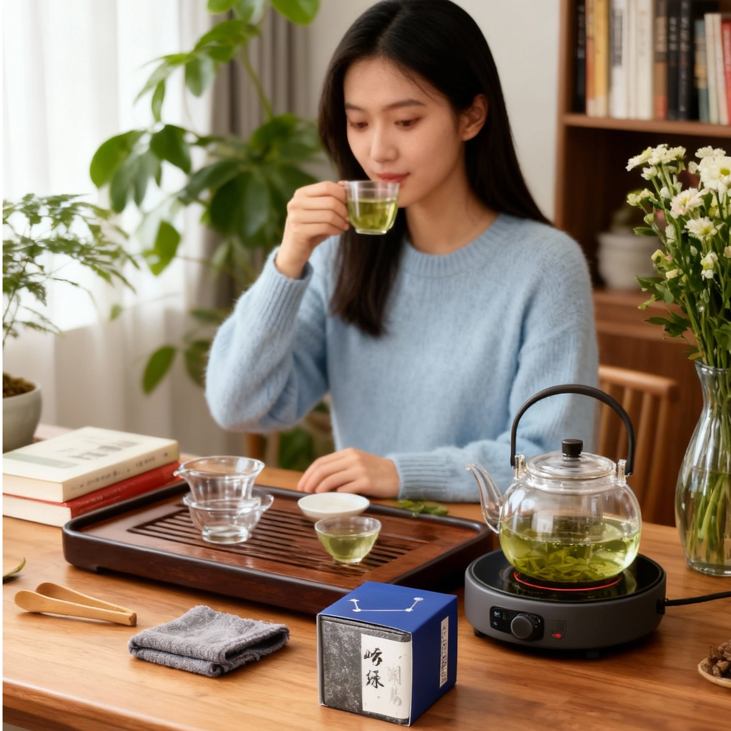 【隐匠港东道】开阳崂绿崂山绿茶春茶口粮茶清香送礼青岛特产50g