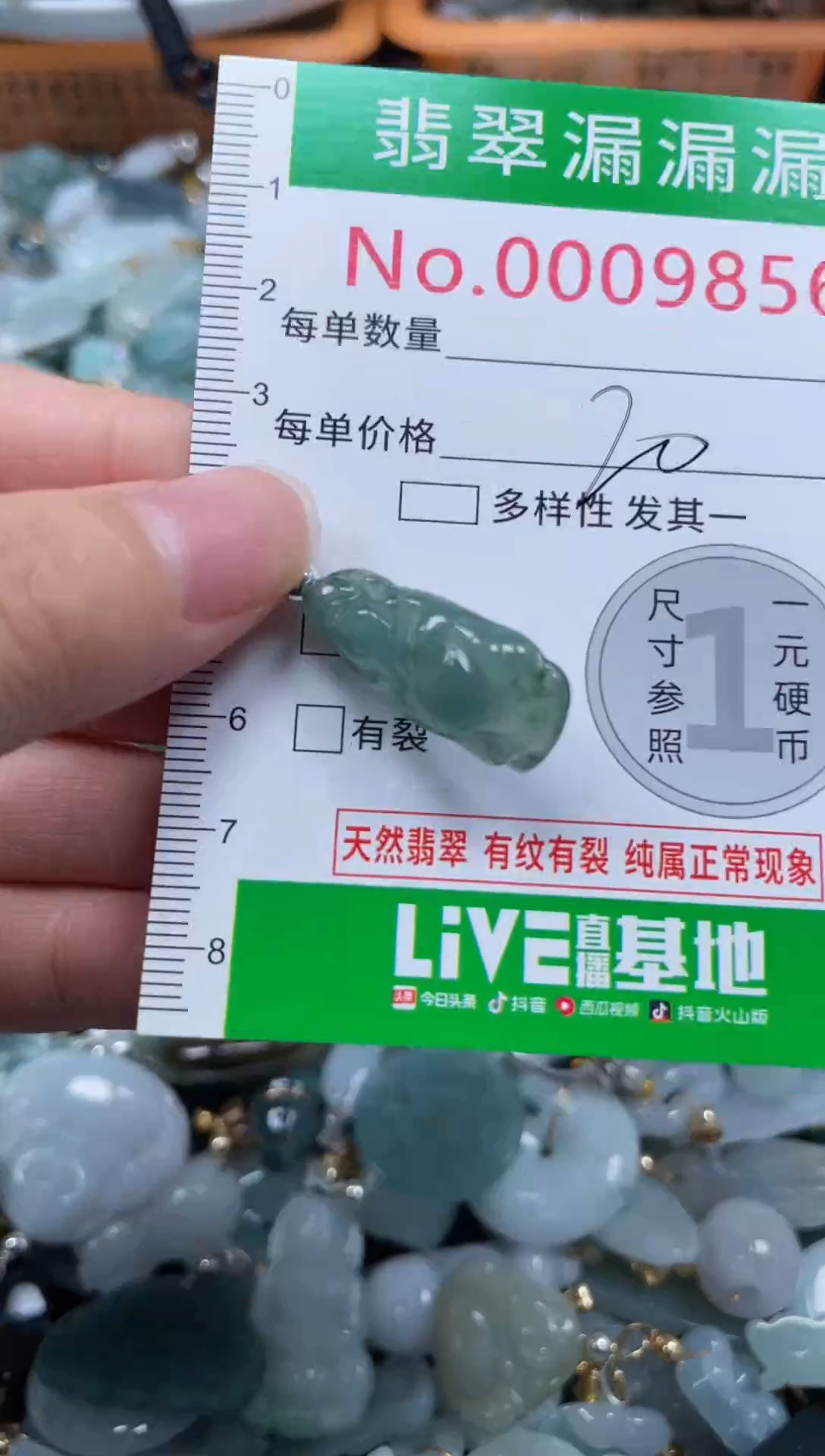 颈饰未镶嵌翡翠9856