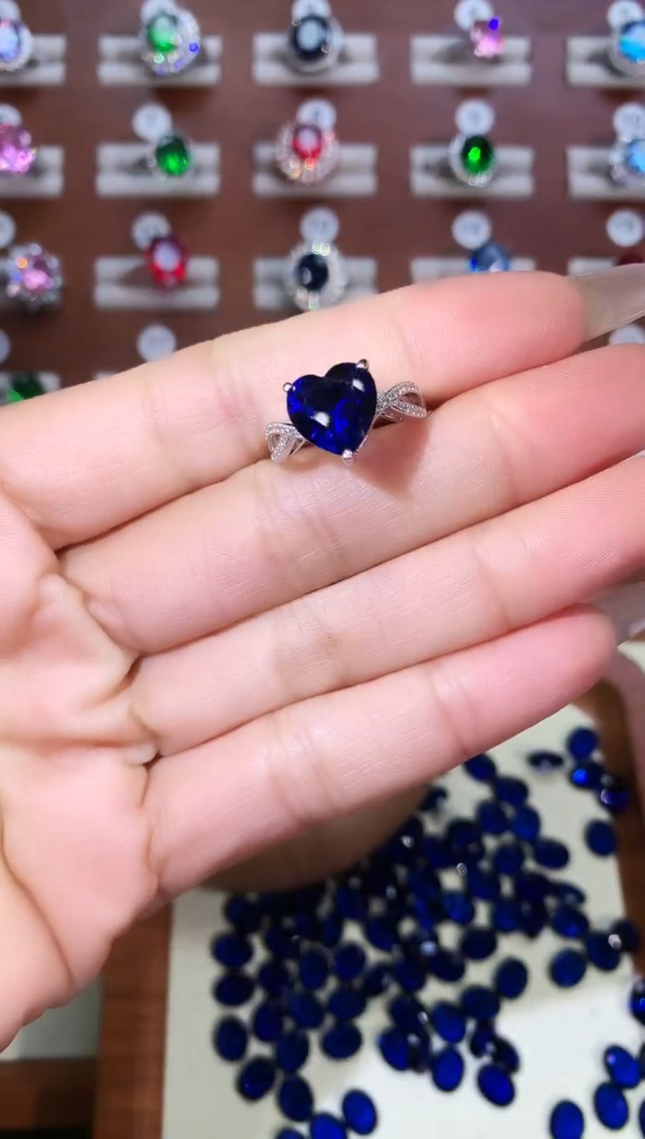 无925银皇家蓝戒指