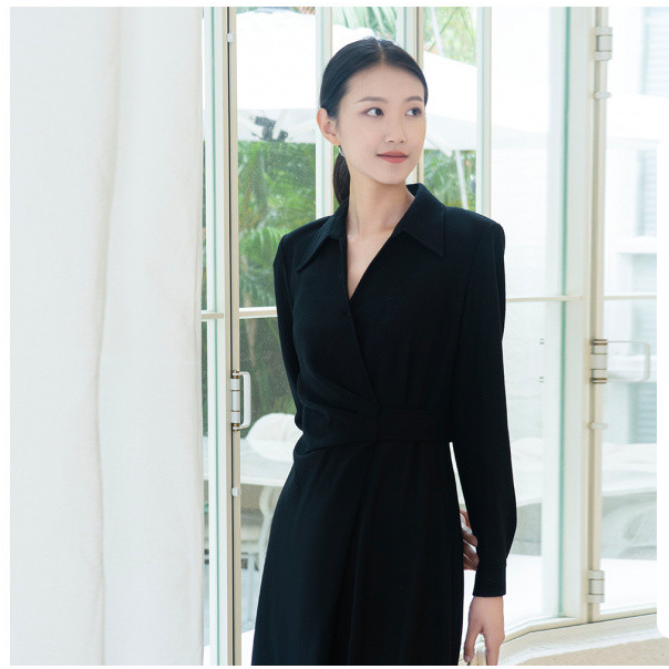 【丽公主专享】Laurel劳芮新款衬衫领连衣裙女LWL351Y14000