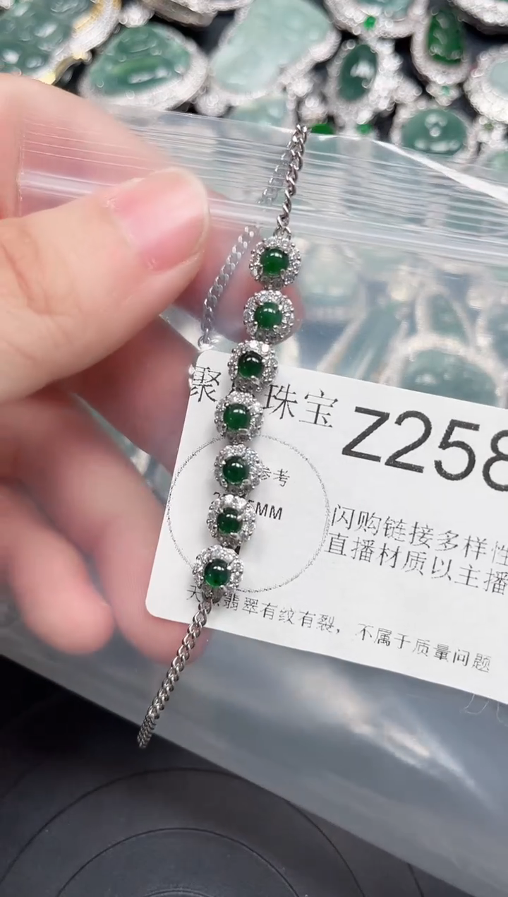 【闪购商品】翡翠颈饰未镶嵌赠皮绳258