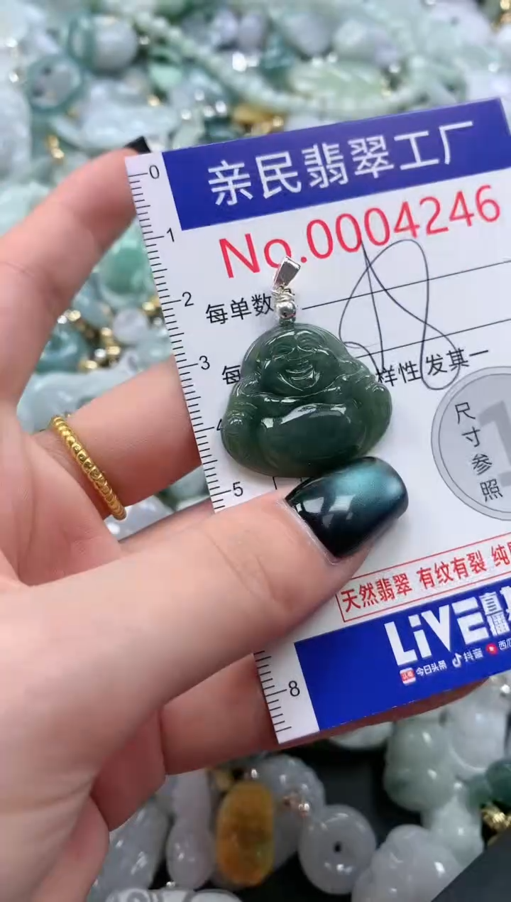 翡翠未镶嵌吊坠(不含链)4246