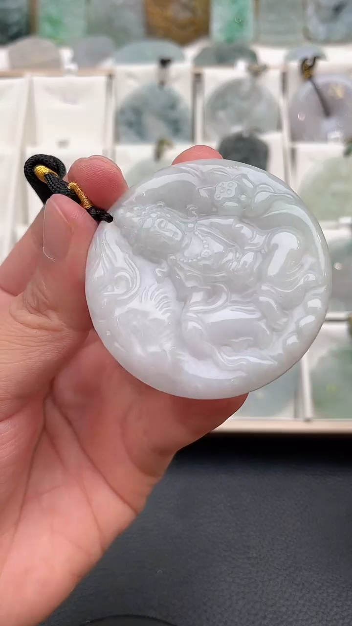 颈饰未镶嵌翡翠天然缅甸翡翠A货338