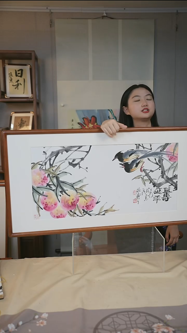 书法张寿生 花鸟画