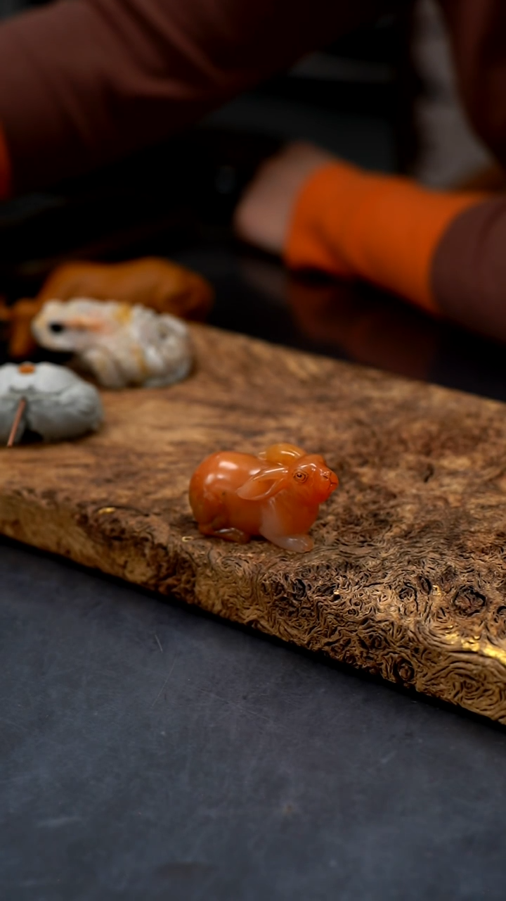 【闪购商品】寿山石小兔子茶宠