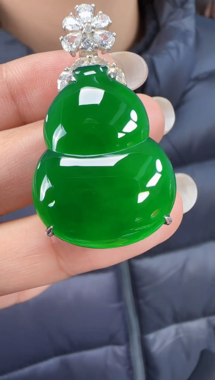 未镶嵌定制翡翠翡翠吊坠137