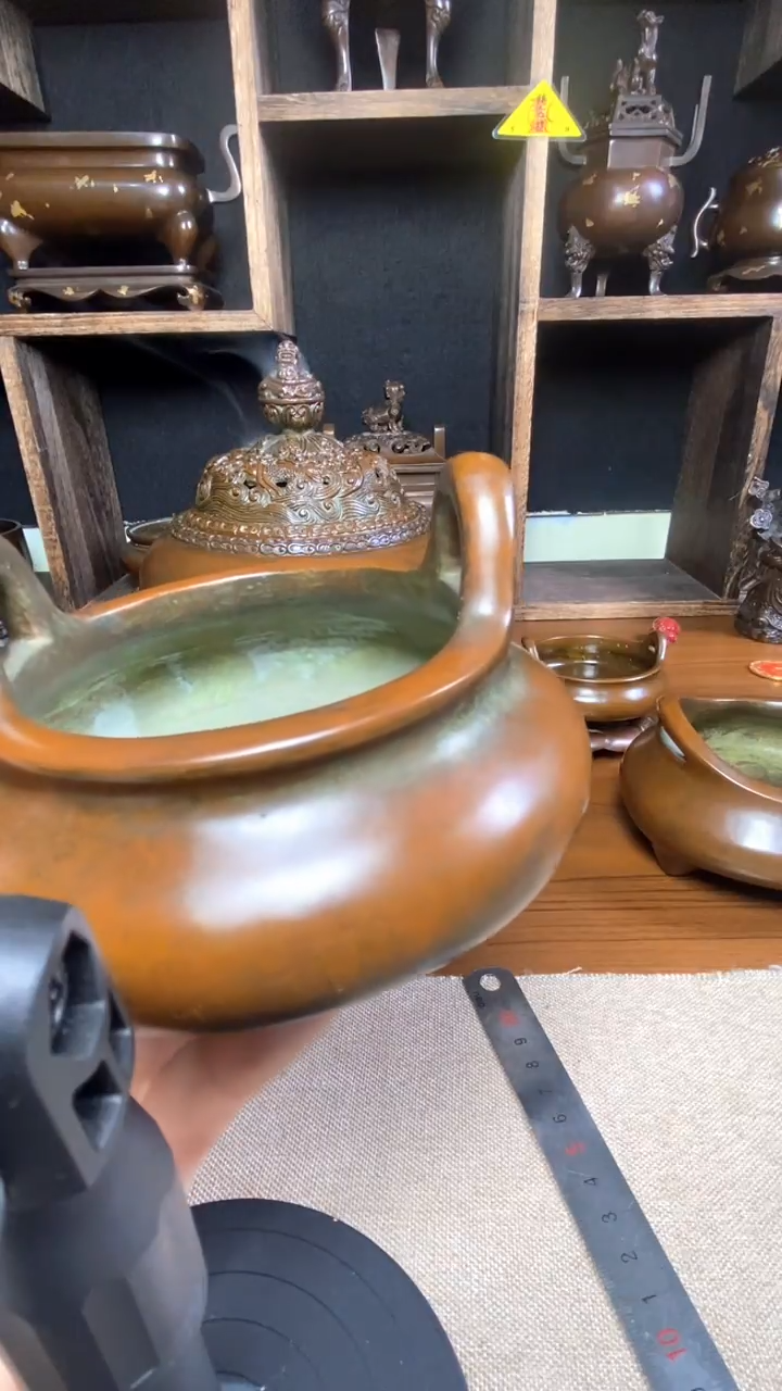 【闪购商品】苏工 普工精品铜 摆件熏香炉/摆件