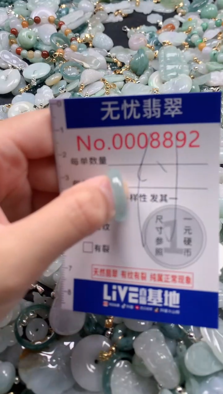 翡翠未镶嵌吊坠(不含链)8892