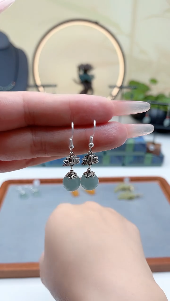 未镶嵌耳饰玛瑙/玉髓01