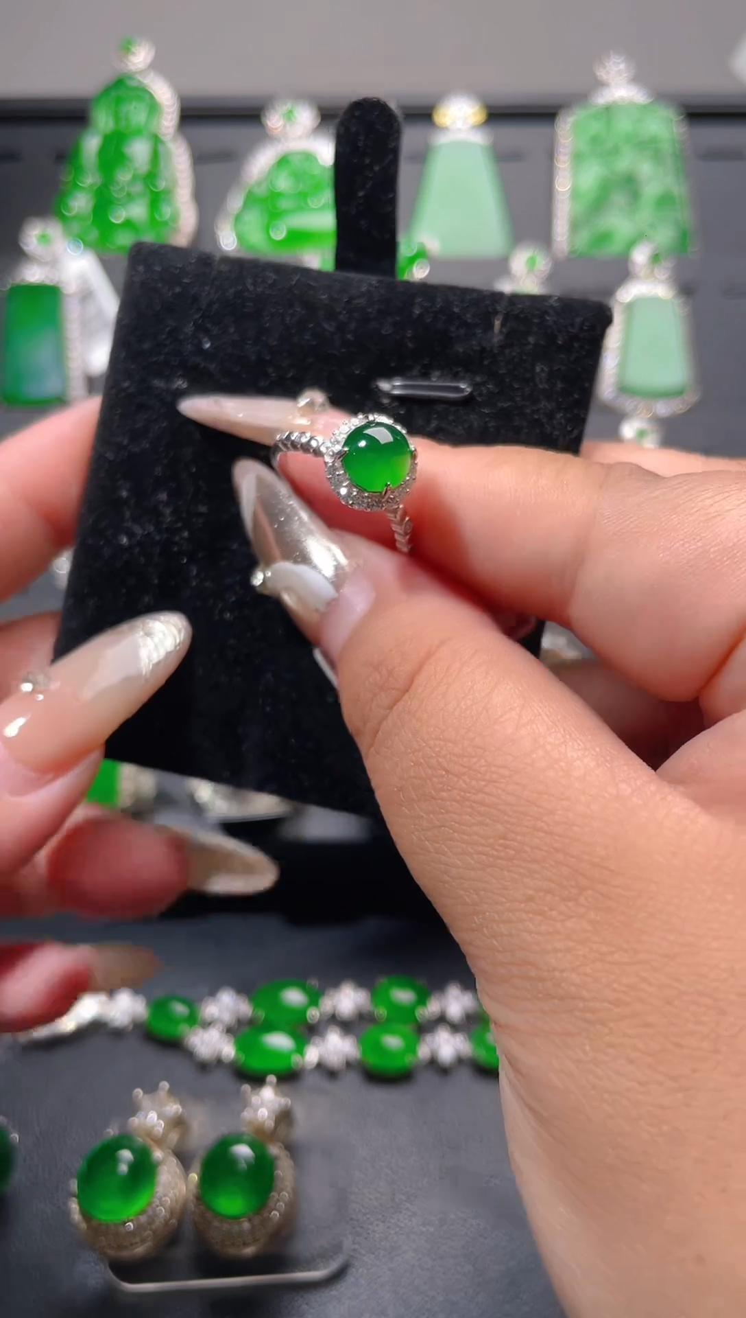 【闪购商品】翡翠戒指未镶嵌天然A货翡翠16