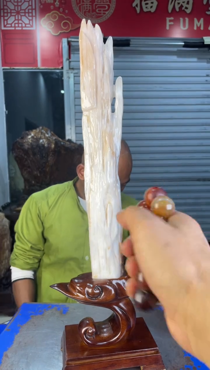 未镶嵌摆件硅化玉27