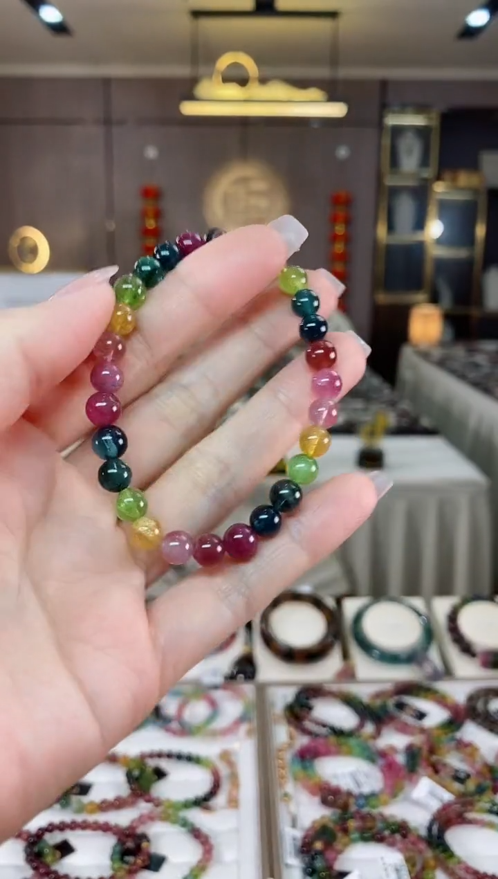 【闪购商品】碧玺单圈手串6mm+未镶嵌（多样性发一条）hon 