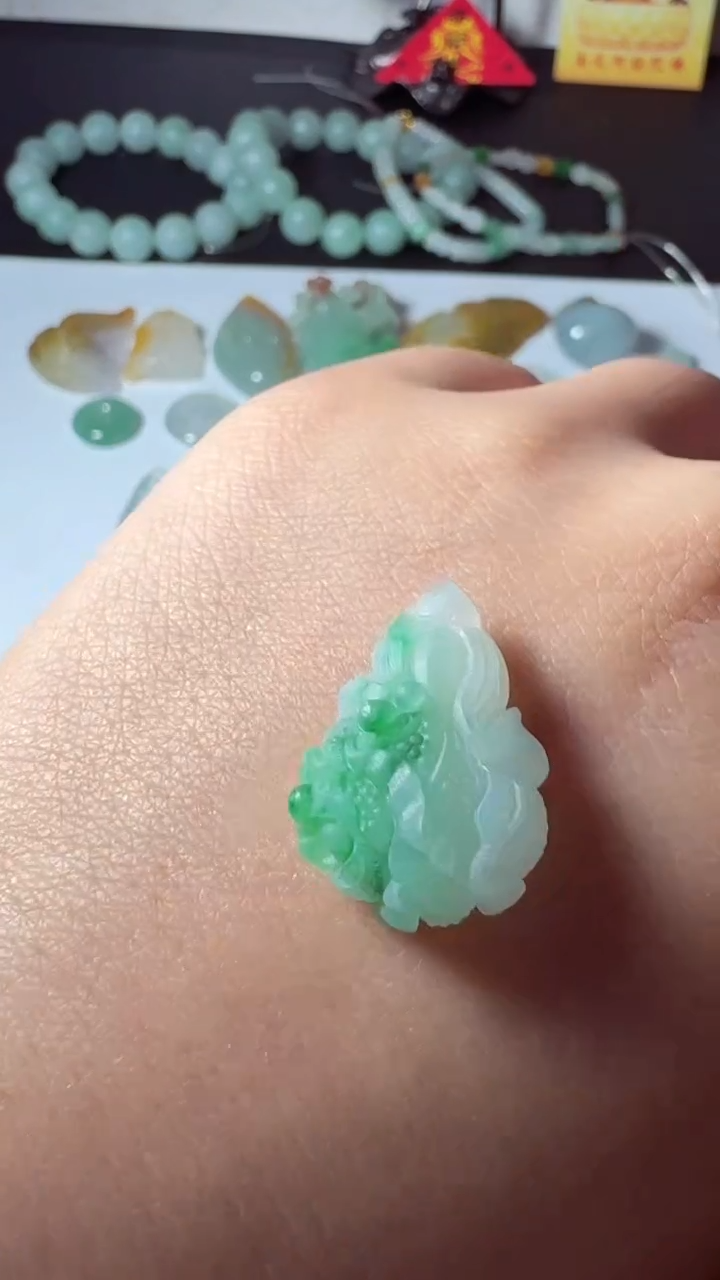 未镶嵌定制翡翠包工包抛光包邮白菜