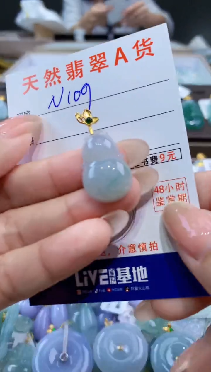 颈饰未镶嵌翡翠天然缅甸翡翠A货挂件 