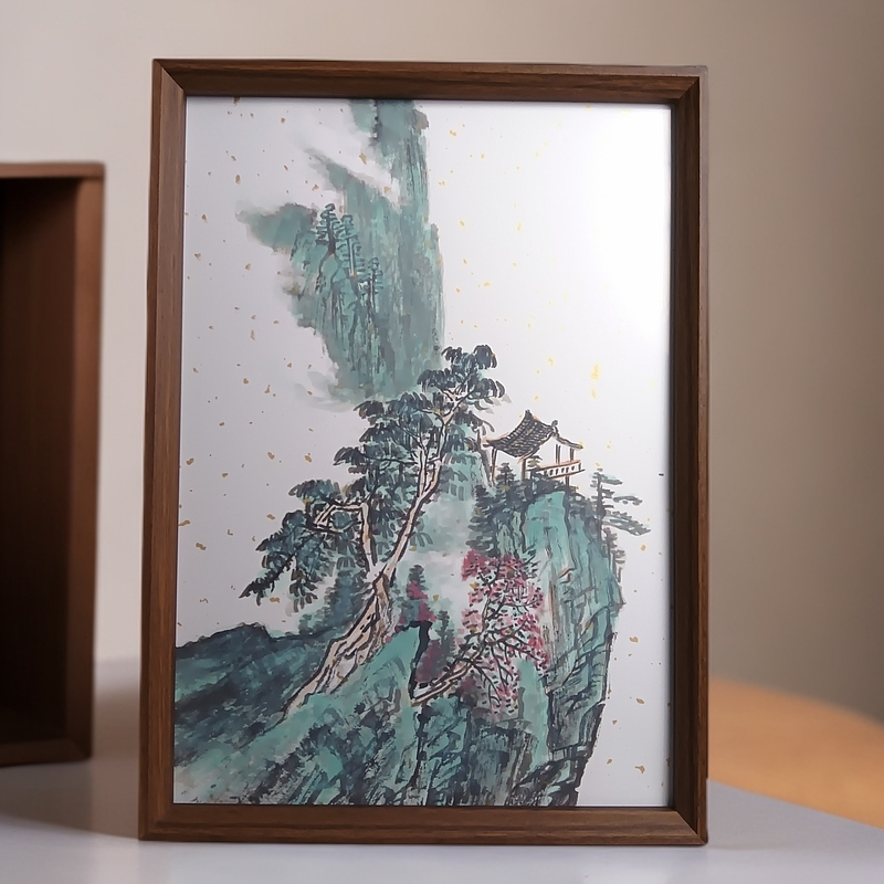 《山崖小亭》家居美学装饰画