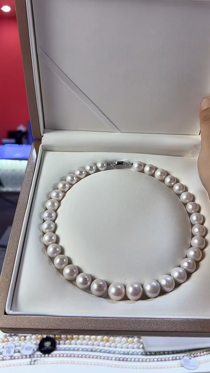 【闪购商品】淡水珍珠项链未镶嵌暴大白雪全珠链