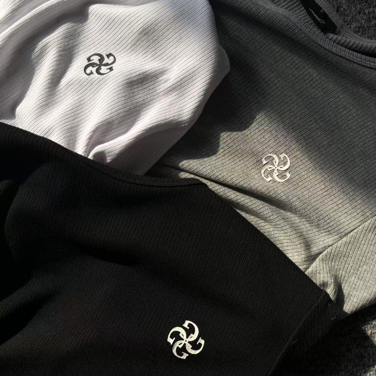 GTAL美式休闲印花纯色修身圆领运动T恤男士套头上衣打底衫长袖