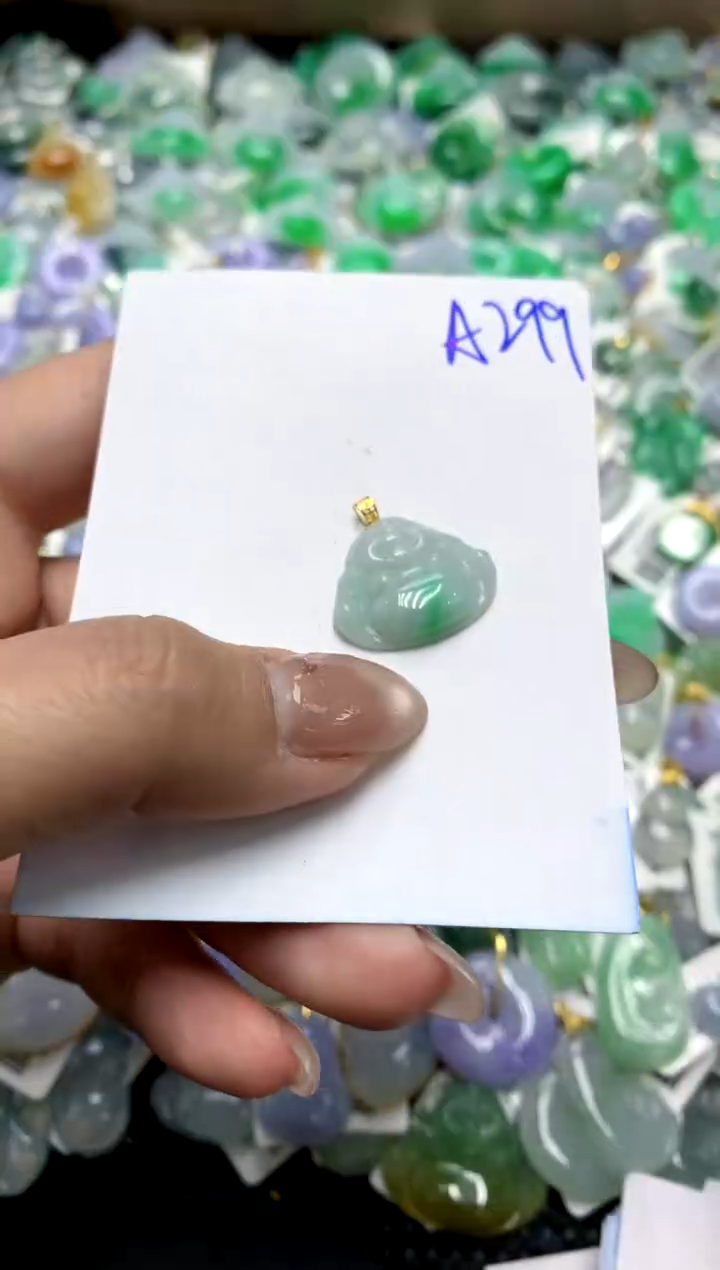 【闪购商品】翡翠颈饰18K金镶嵌11111111