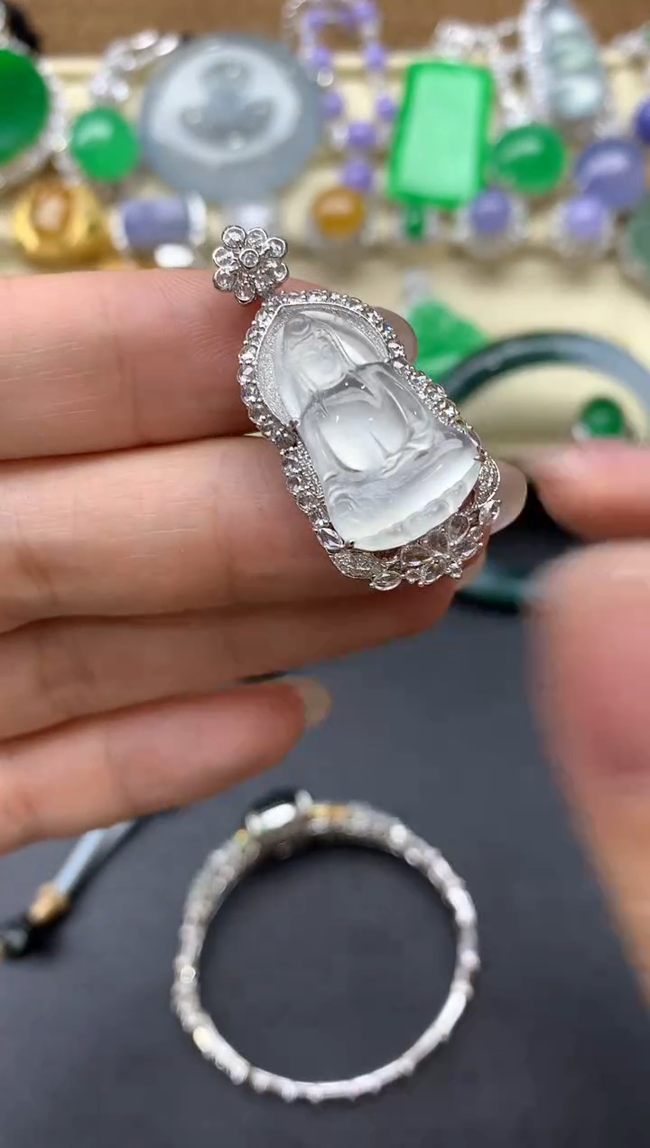 【闪购商品】翡翠颈饰18K金镶嵌544-中国好珍宝