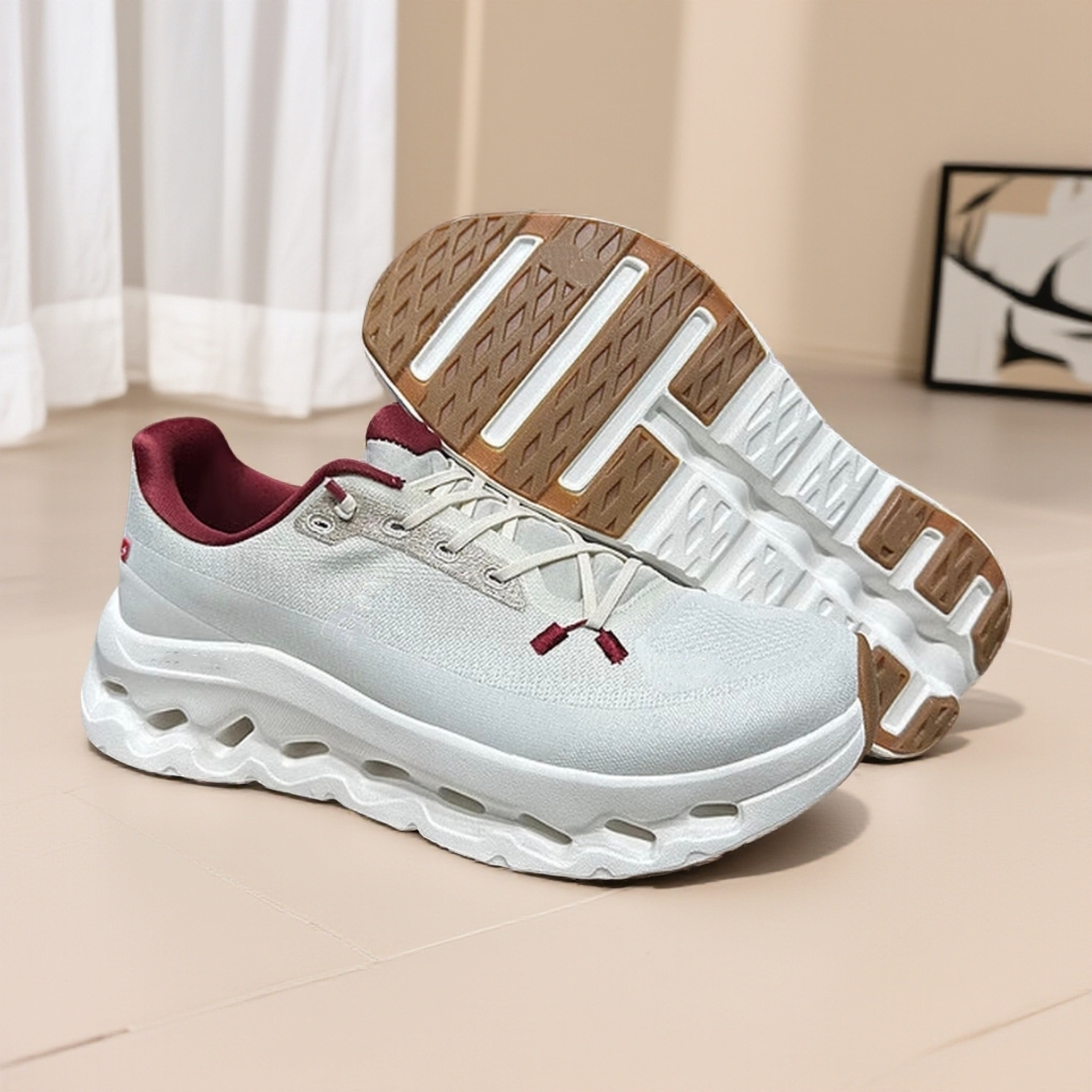 男跑道长跑镂空公路系带跑步鞋 轻便女鞋运动鞋训练日常户外鞋