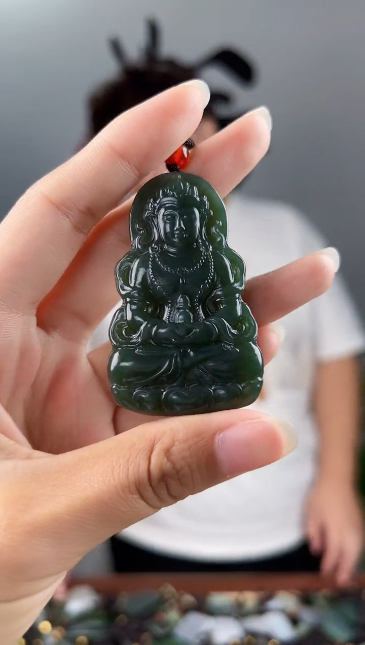 和田玉未镶嵌颈饰拍一发一，多样性发货