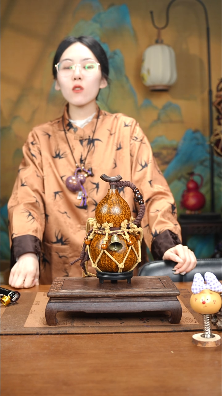 XZ081网兜款大漆酒葫芦（现货现发）