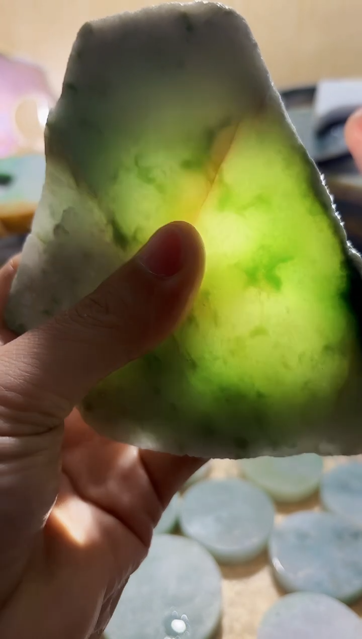 【闪购商品】翡翠颈饰未镶嵌A货闯文2614