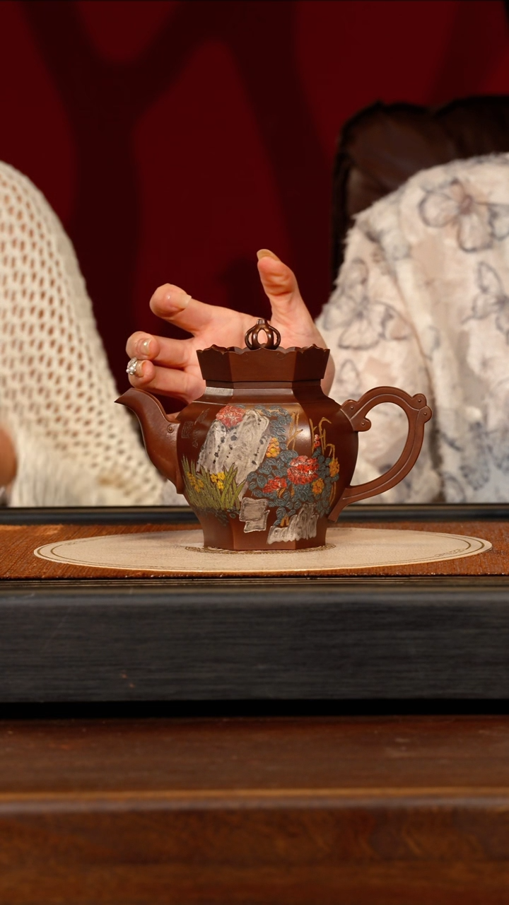 茶壶紫砂宜兴紫砂GHR 紫泥 僧帽