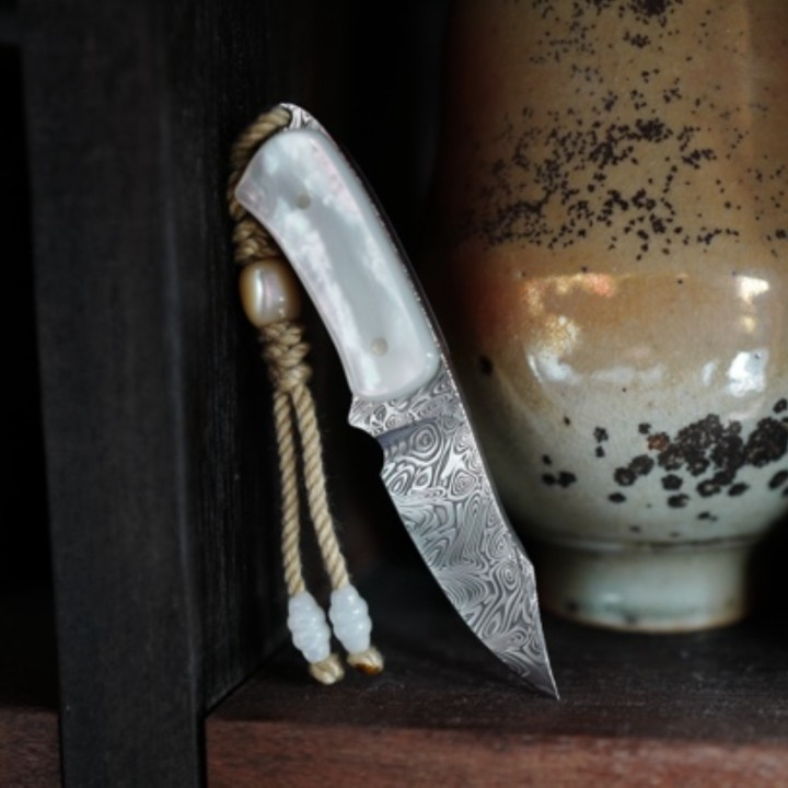 琉光瑞粉大马士革精致小刀贝母贴片