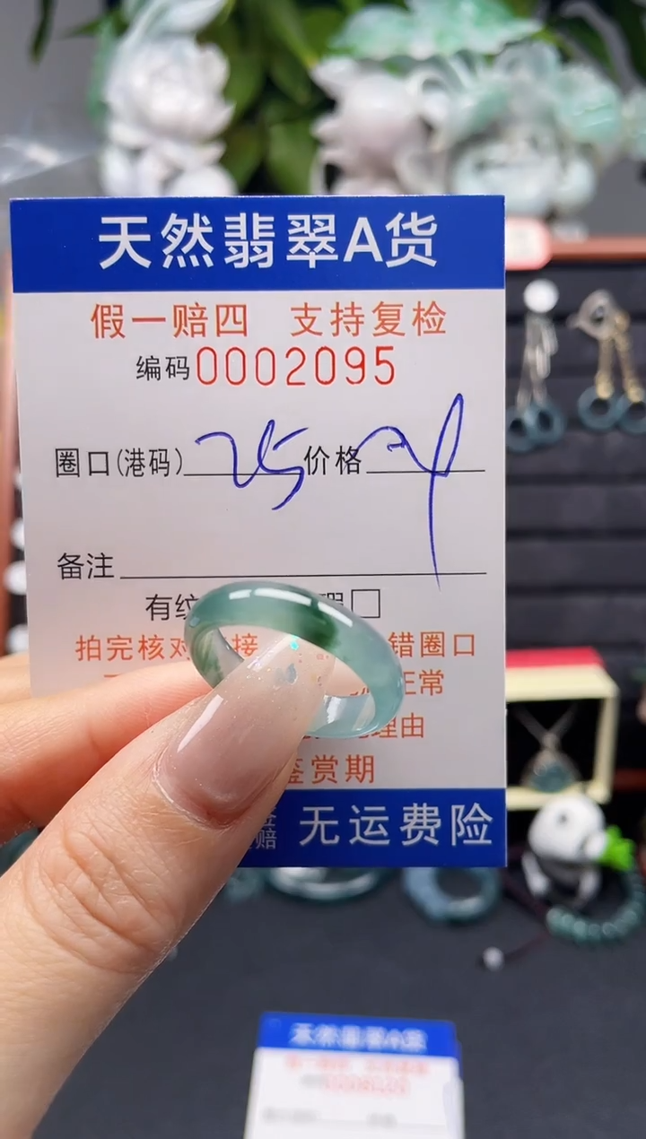 翡翠戒指未镶嵌25*2095