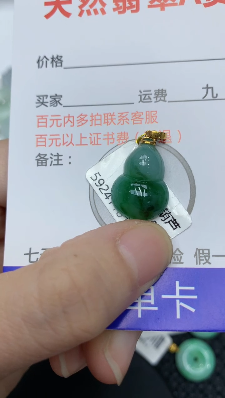 【闪购商品】翡翠颈饰18K金镶嵌11111111