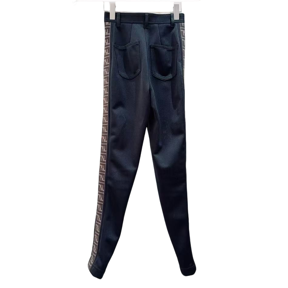 99新 FENDI/芬迪 双双臻选/vv01489/芬迪运动裤/38码