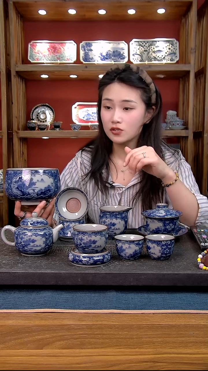 简装家用款9件套 老陶泥开片纹陶瓷茶具