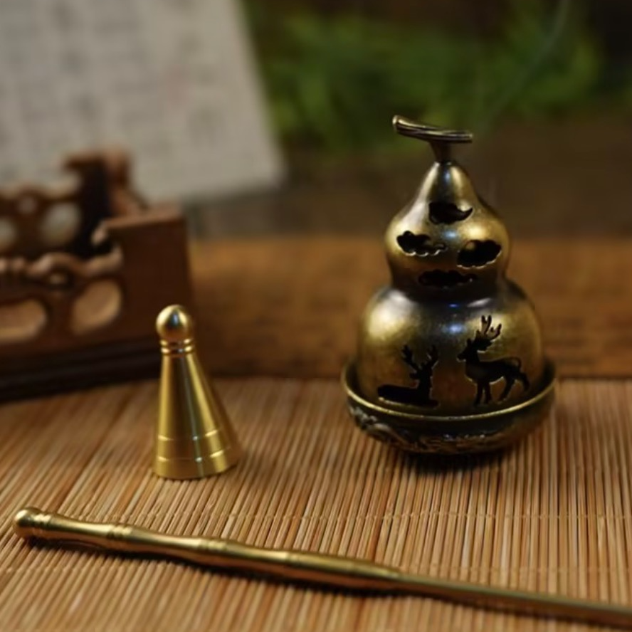 闻思香堂【鹿葫芦香具三件套装】器具