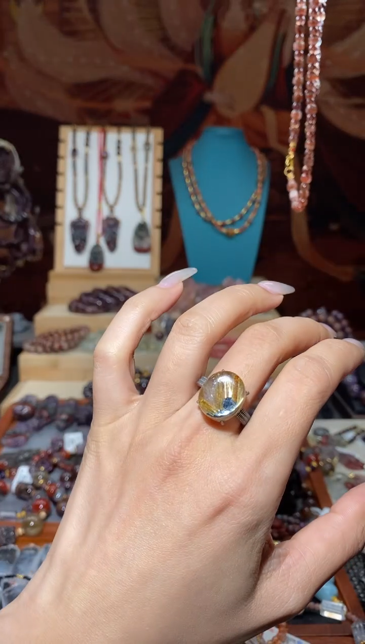 【闪购商品】水晶戒指未镶嵌钛板晶