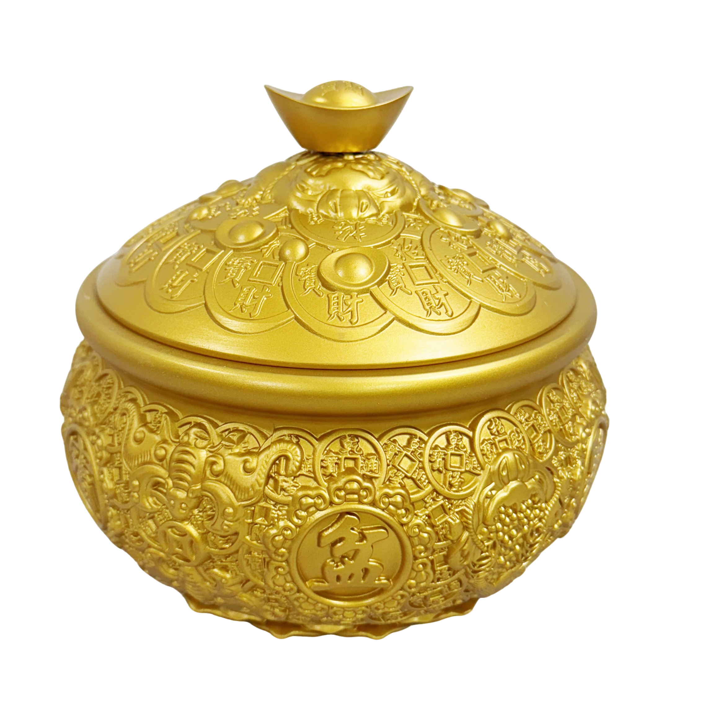 高档铜大号双鱼聚宝盆招财客厅玄关办公室摆件双鱼创意聚财黄铜