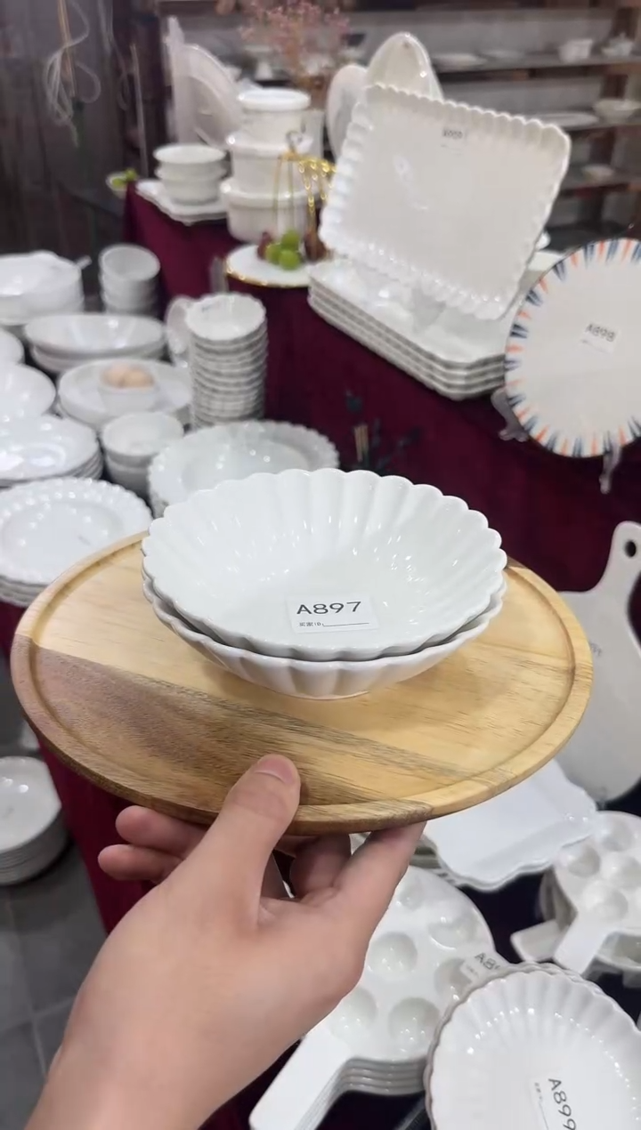 摆件6.5寸菊花碗2个