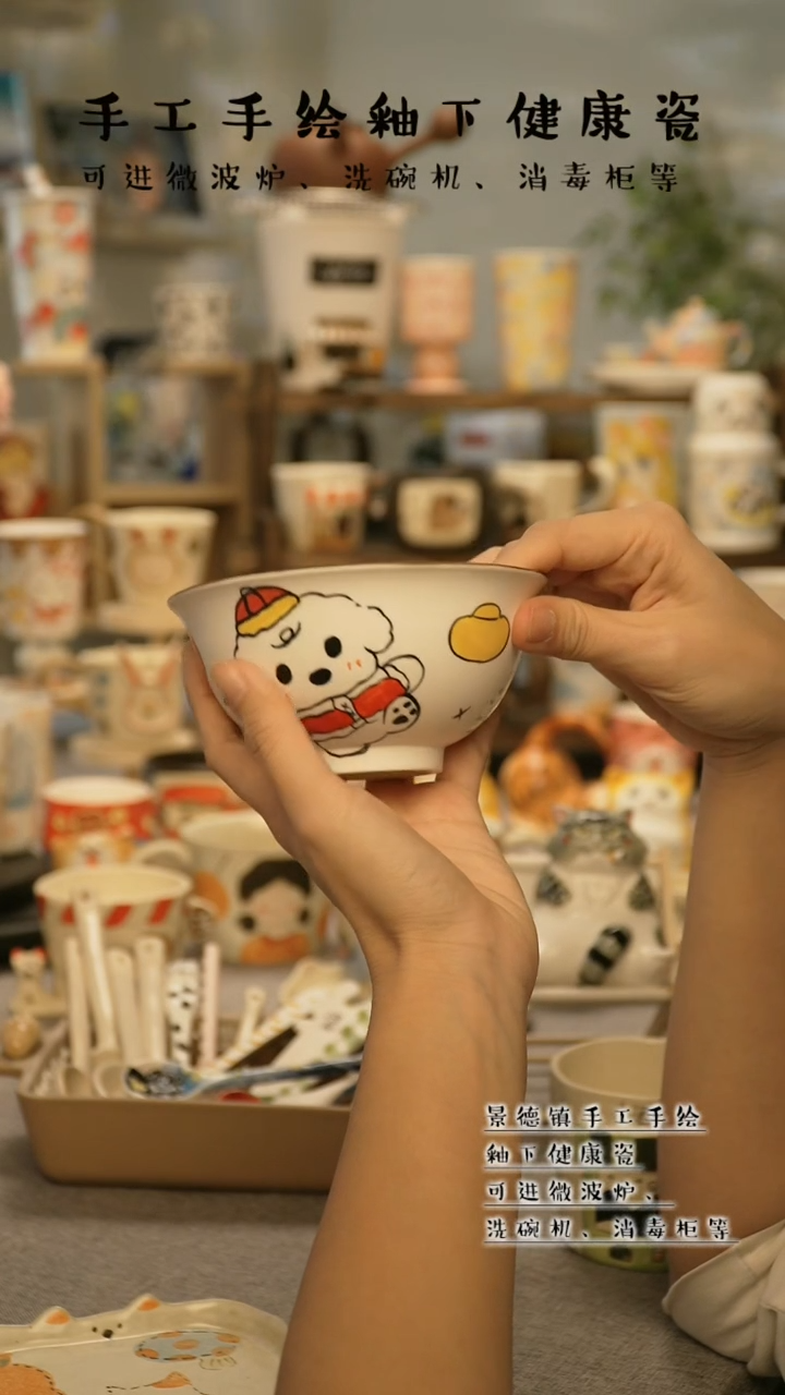 【闪购商品】杯陶瓷景德镇高温釉下彩@A727