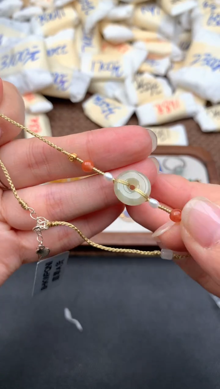 未镶嵌挂件翡翠1 脚绳