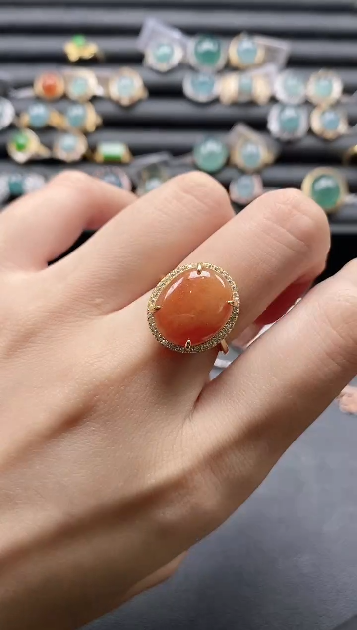 【闪购商品】翡翠戒指银S925镶嵌1111