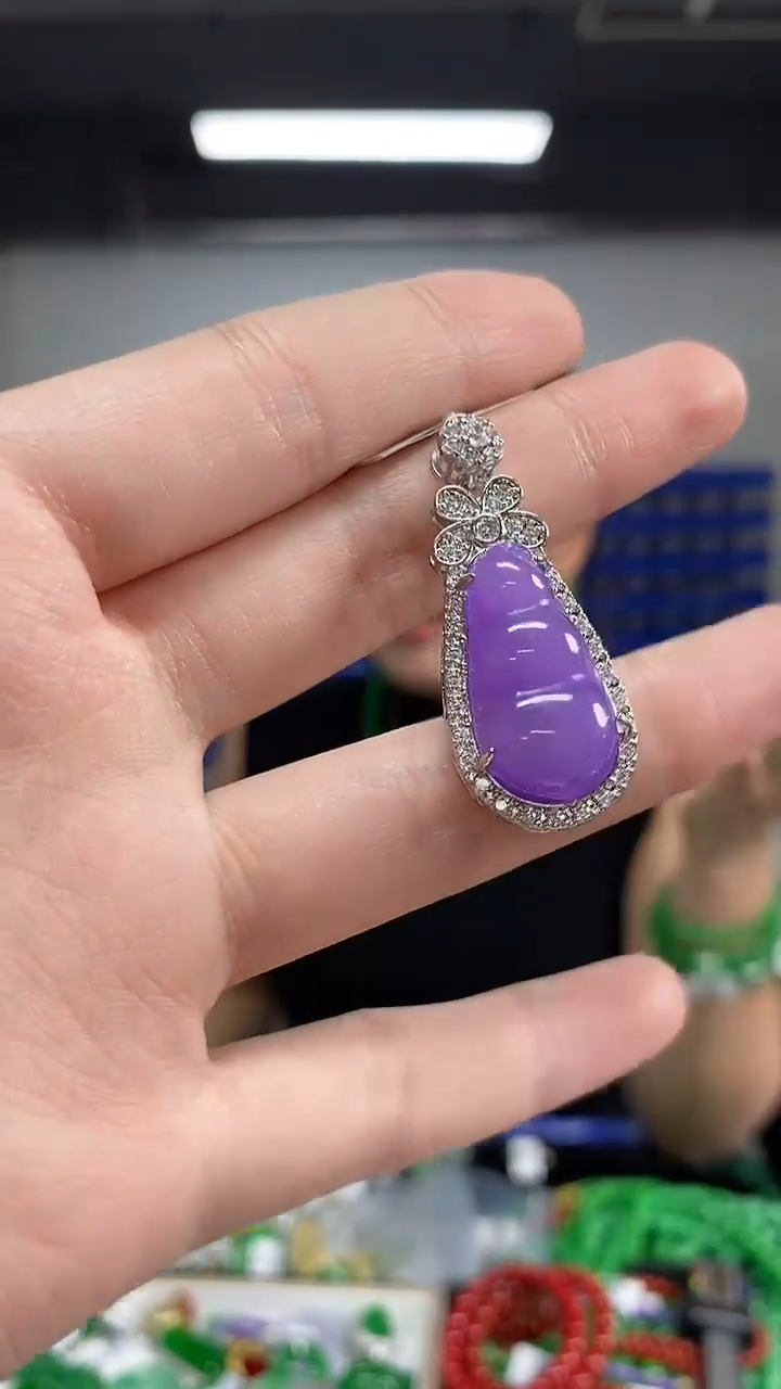 颈饰未镶嵌翡翠闪购链接   多样性发其一颜色微差·