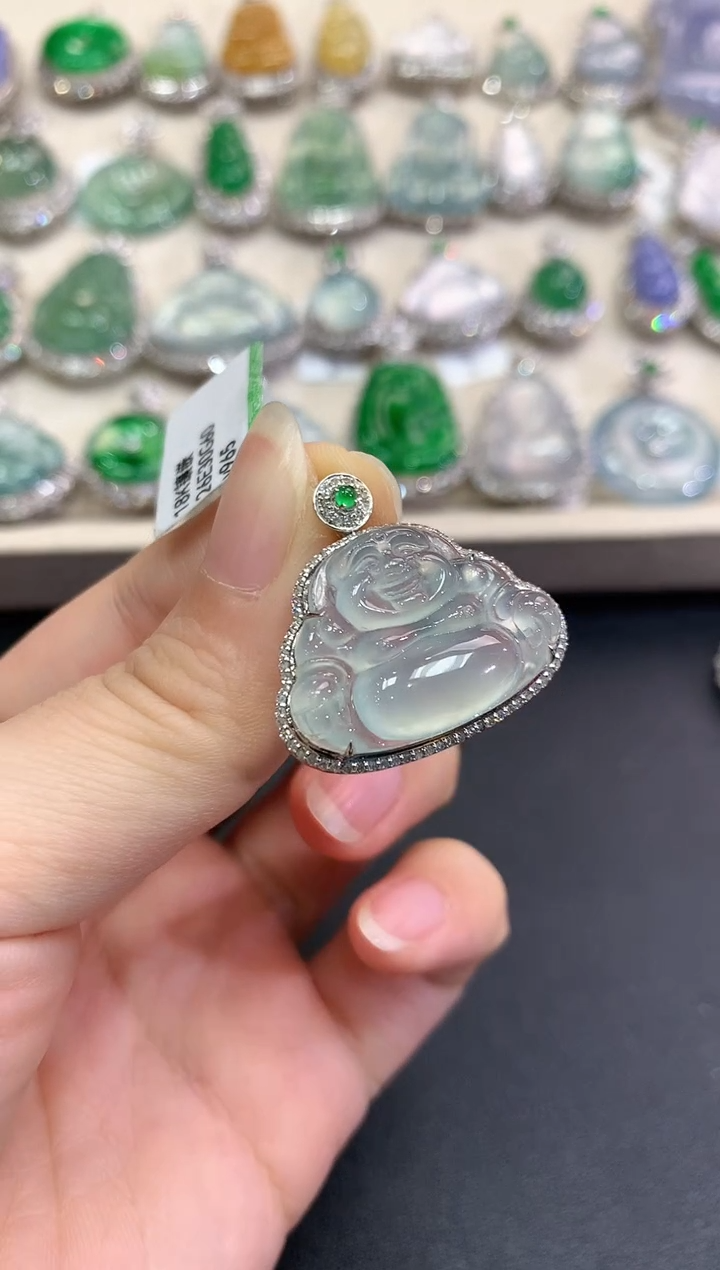 【闪购商品】翡翠颈饰18K金镶嵌C57   