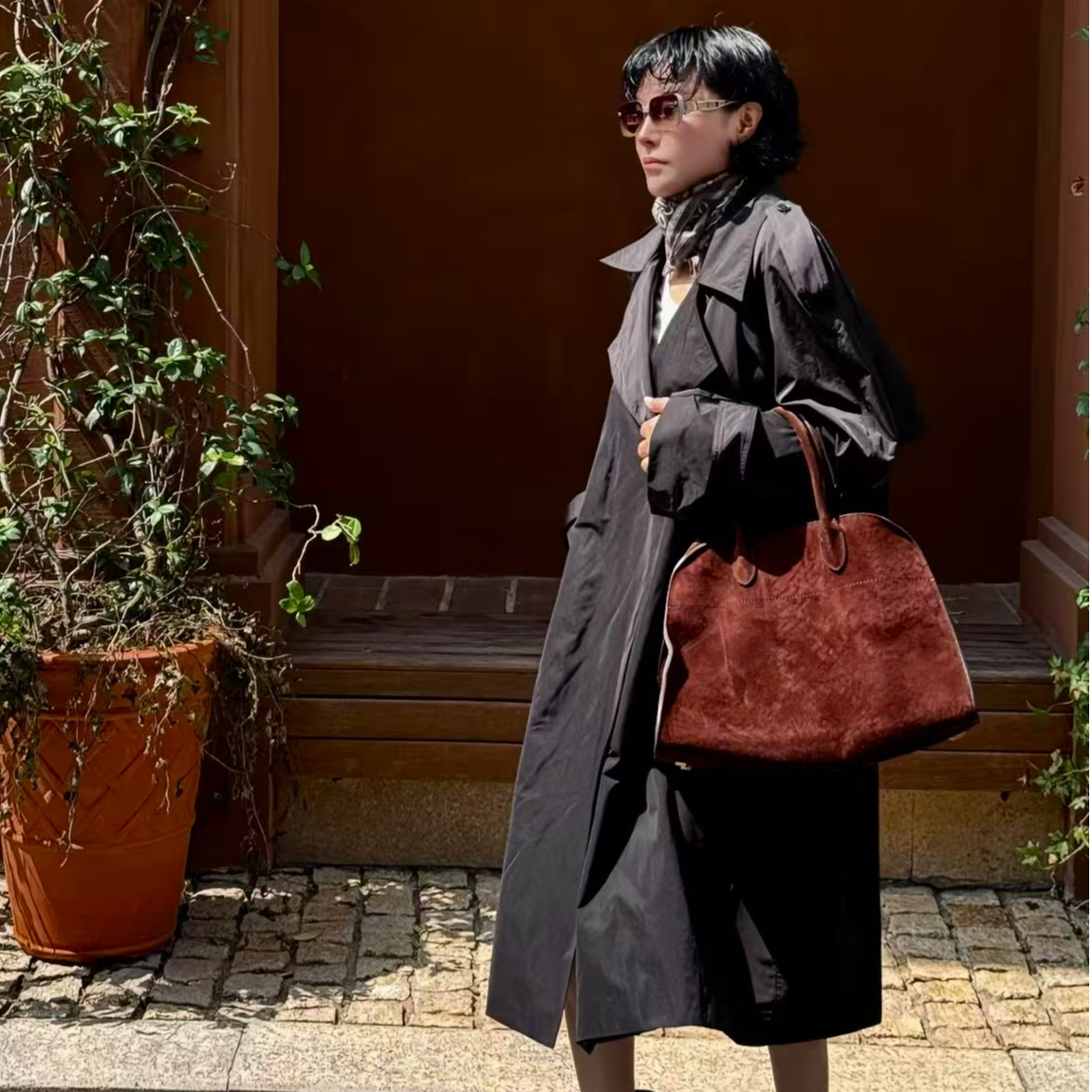 ZHUZHENFEI【气场全开】男女同款杨树林同款宽松外套风衣Z353048