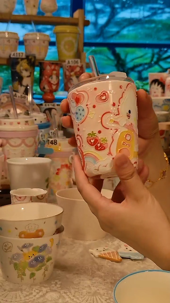 陶瓷景德镇手绘陶瓷杯
